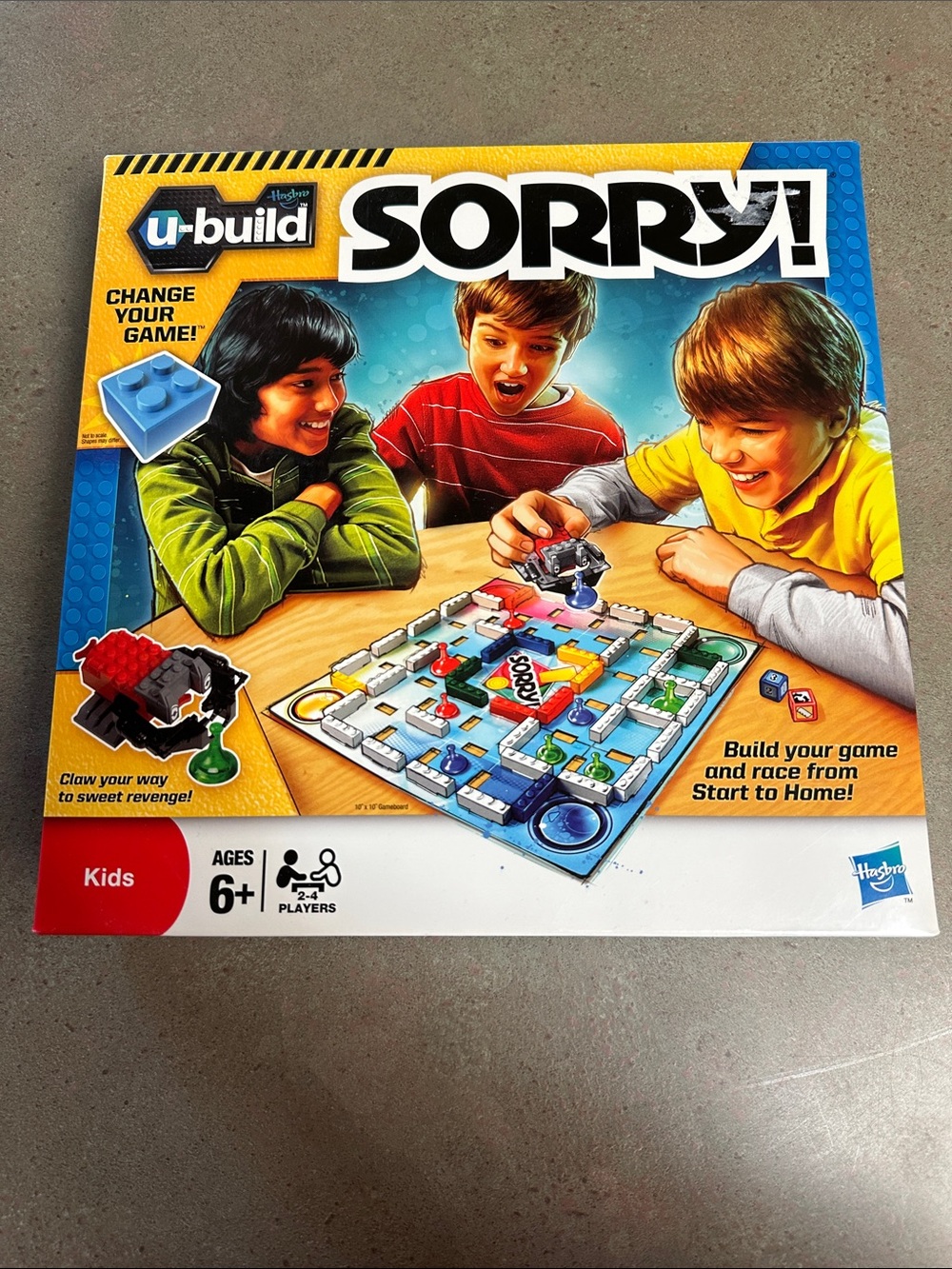 Hasbro Sorry! U-Build Board Game Complete